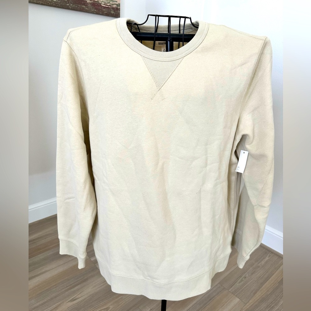 Goodthreads Unisex Crewneck Washed Fleece Sweatshirt NWT